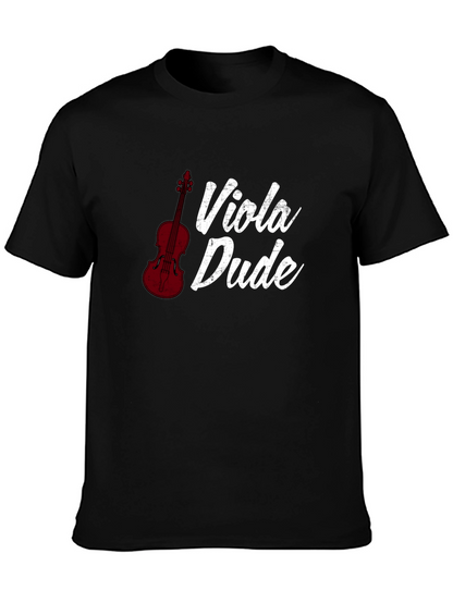 Viola Dude Black T-Shirt