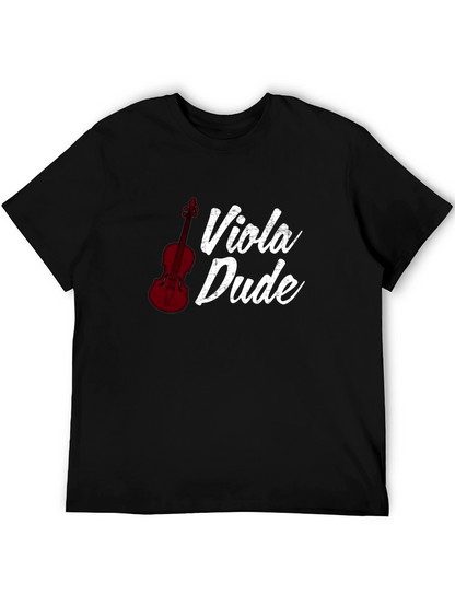 Viola Dude Black T-Shirt