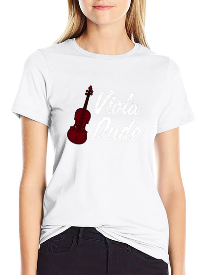 Viola Dude Black T-Shirt
