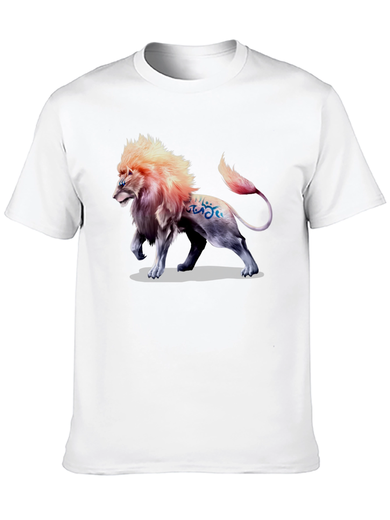 Lion Graphic Print T-Shirt - Bold Style
