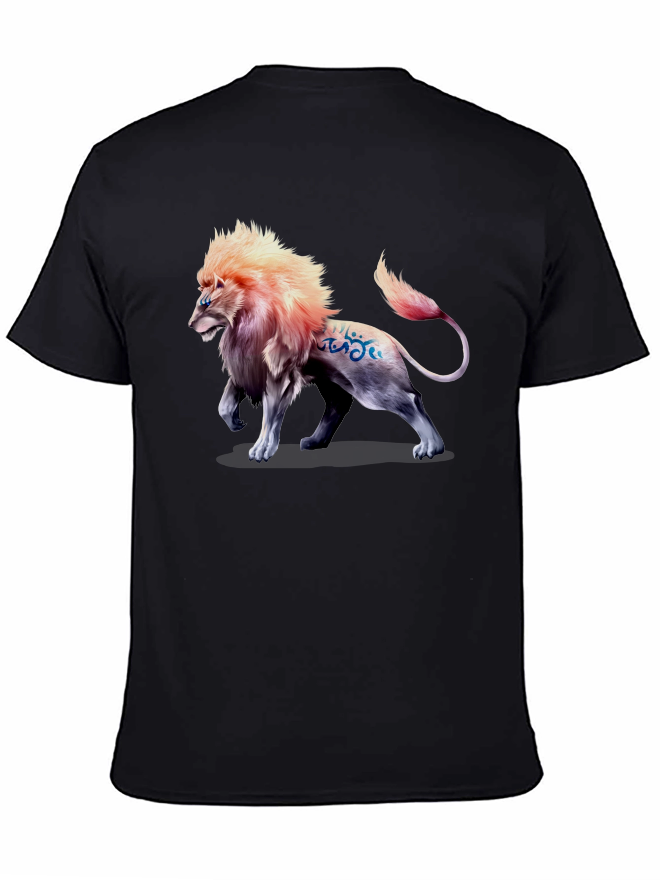 Lion Graphic Print T-Shirt - Bold Style