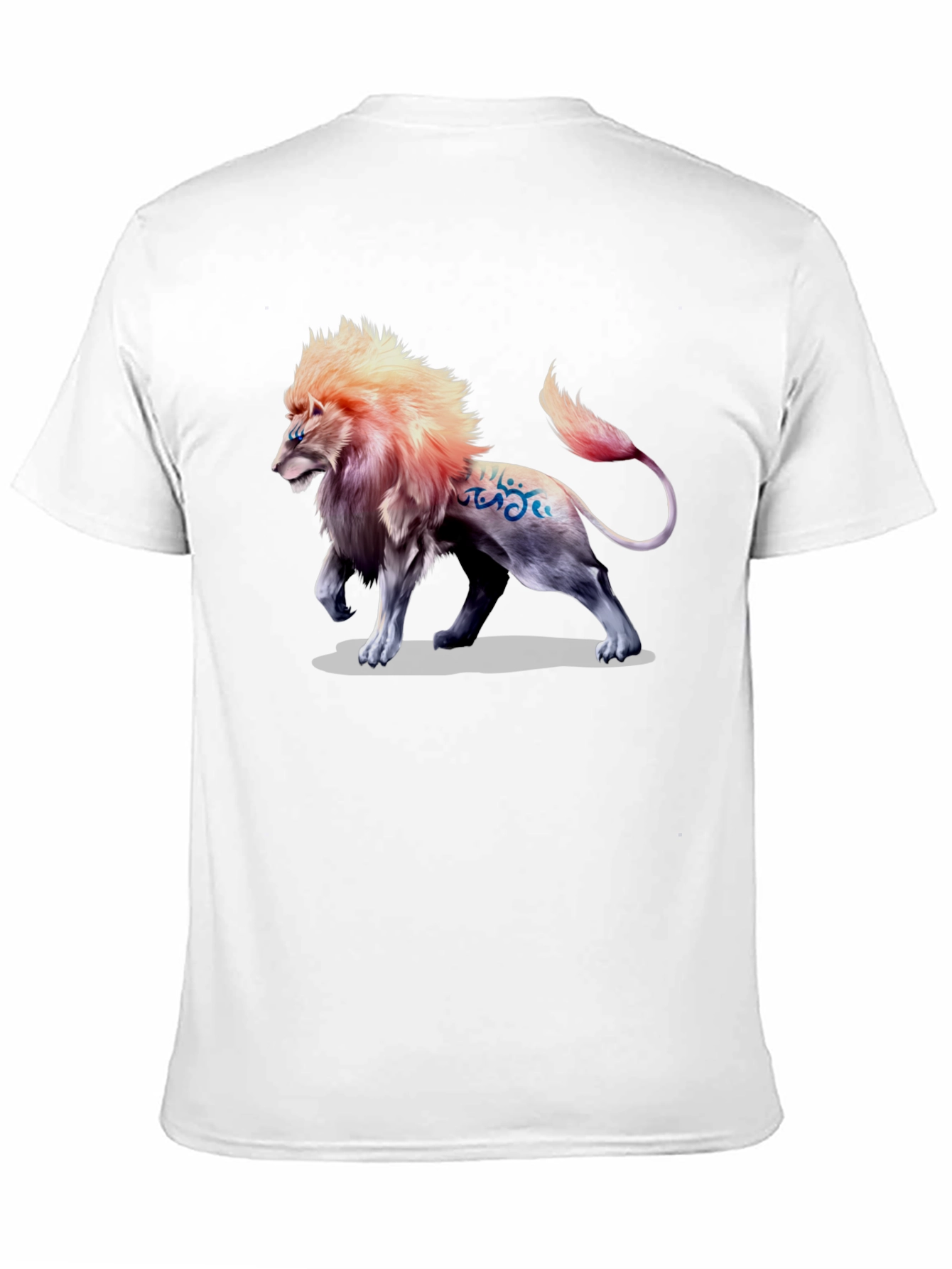 Lion Graphic Print T-Shirt - Bold Style