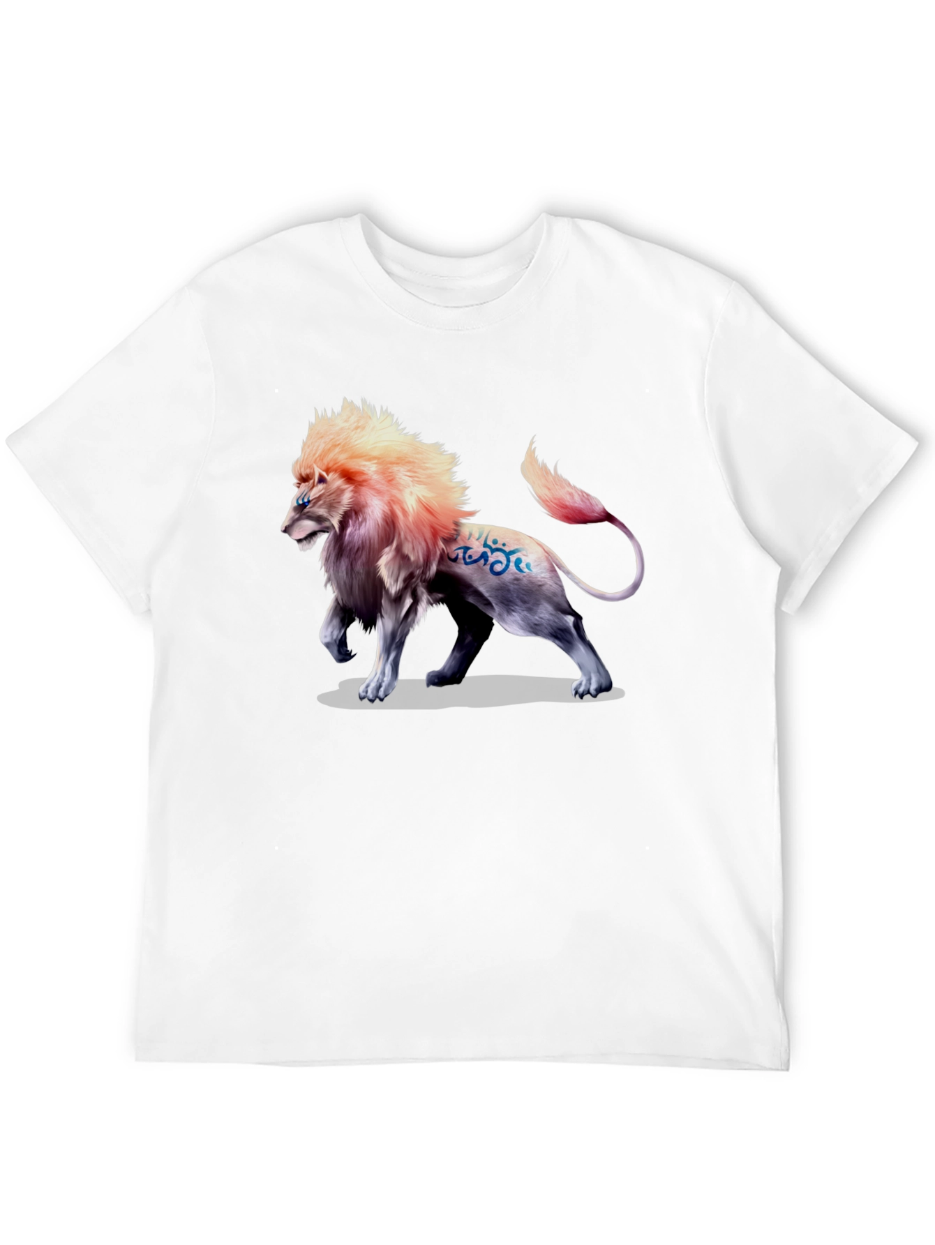 Lion Graphic Print T-Shirt - Bold Style
