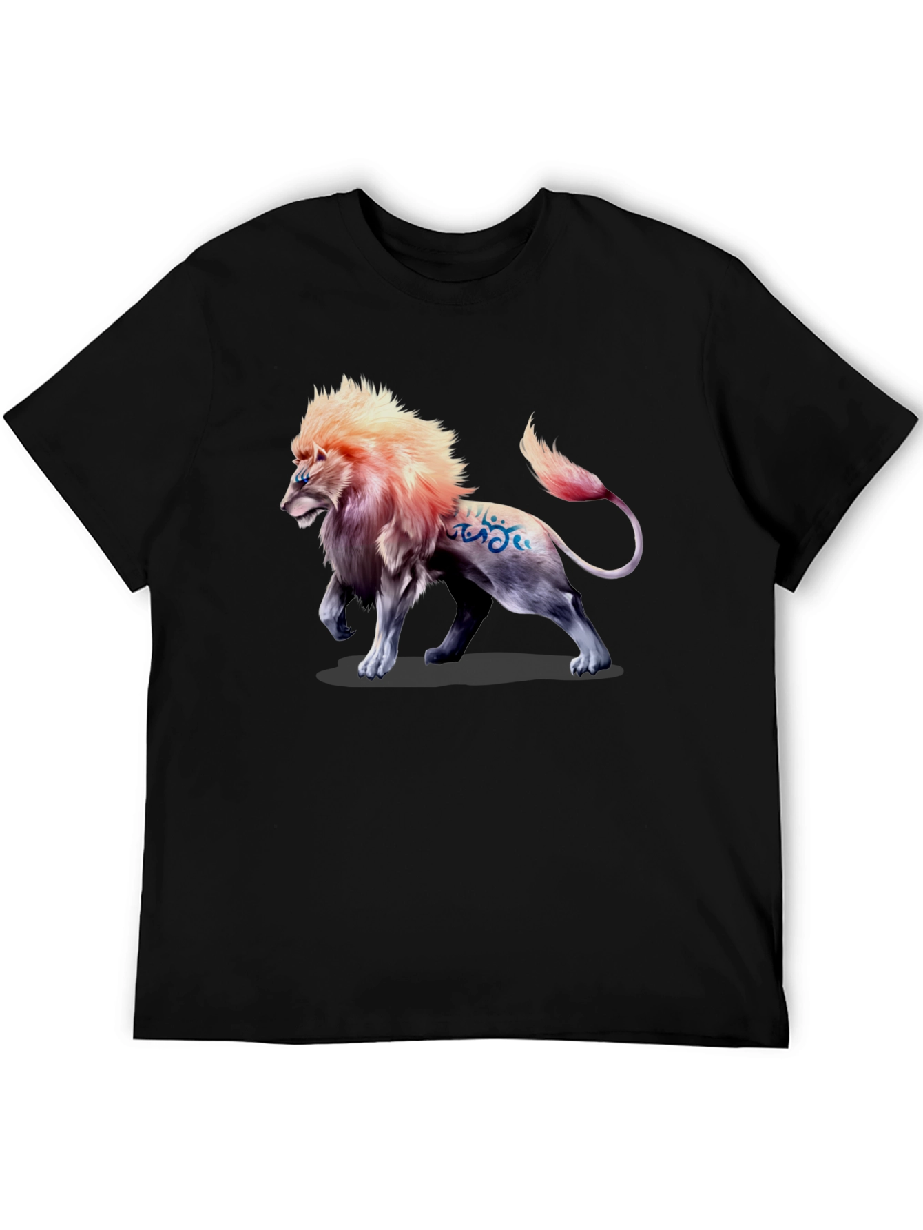 Lion Graphic Print T-Shirt - Bold Style