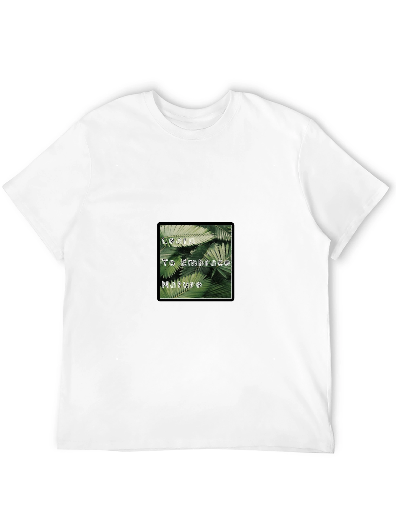 Embrace Nature Black Graphic T-Shirt