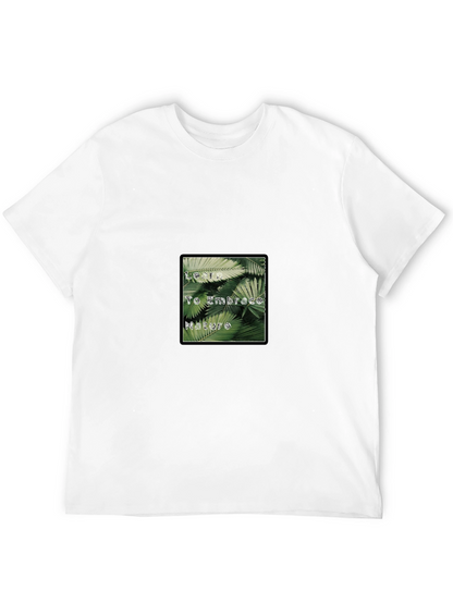 Embrace Nature Black Graphic T-Shirt