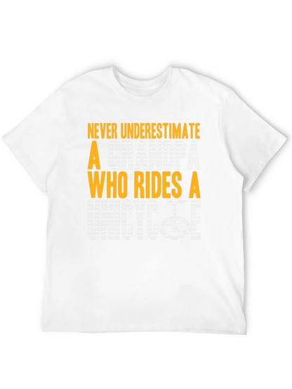Unicycle Grandpa Graphic T-Shirt