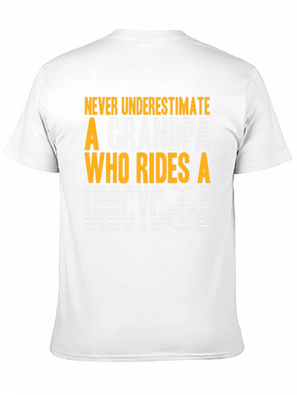 Unicycle Grandpa Graphic T-Shirt