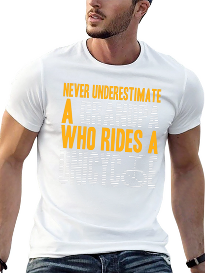 Unicycle Grandpa Graphic T-Shirt