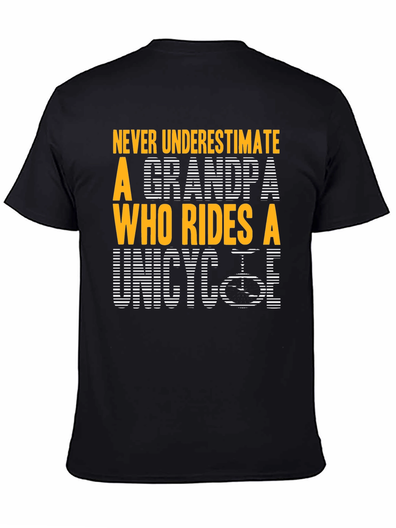 Unicycle Grandpa Graphic T-Shirt