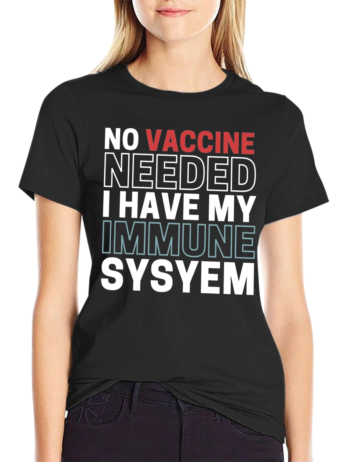 No Vaccine Needed Immune System T-Shirt