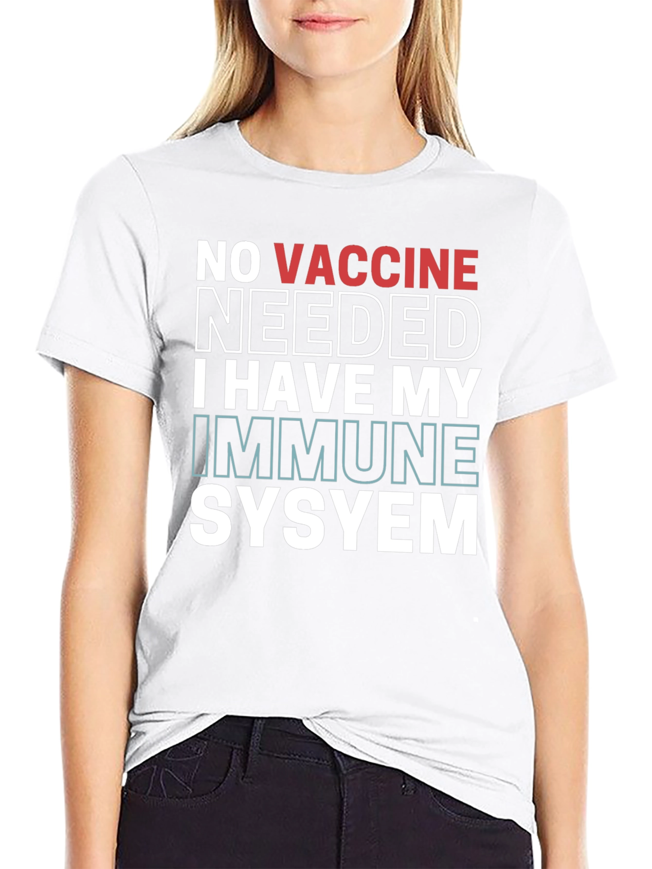 No Vaccine Needed Immune System T-Shirt