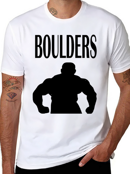 Boulders Black Silhouette Graphic T-Shirt