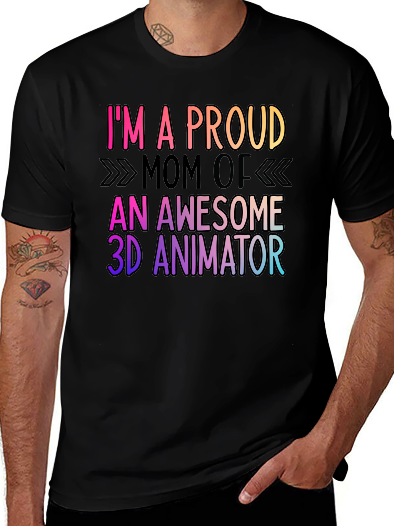 Proud Mom of 3D Animator Graphic Tee