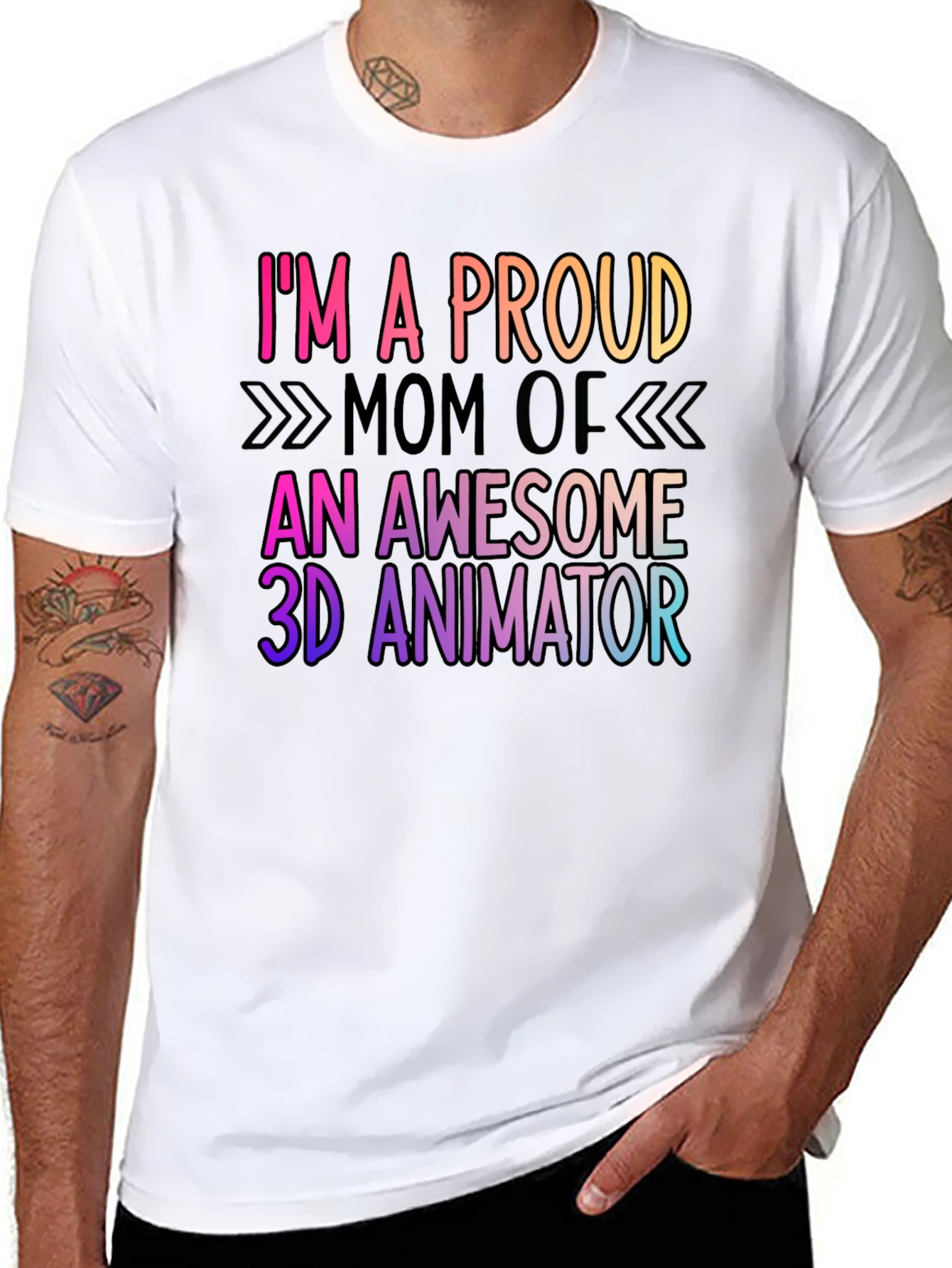Proud Mom of 3D Animator Graphic Tee