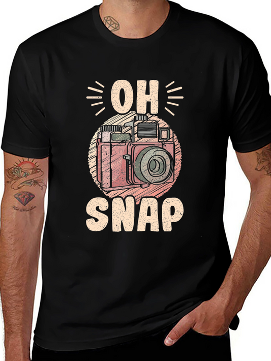 Oh Snap! Camera Graphic T-Shirt