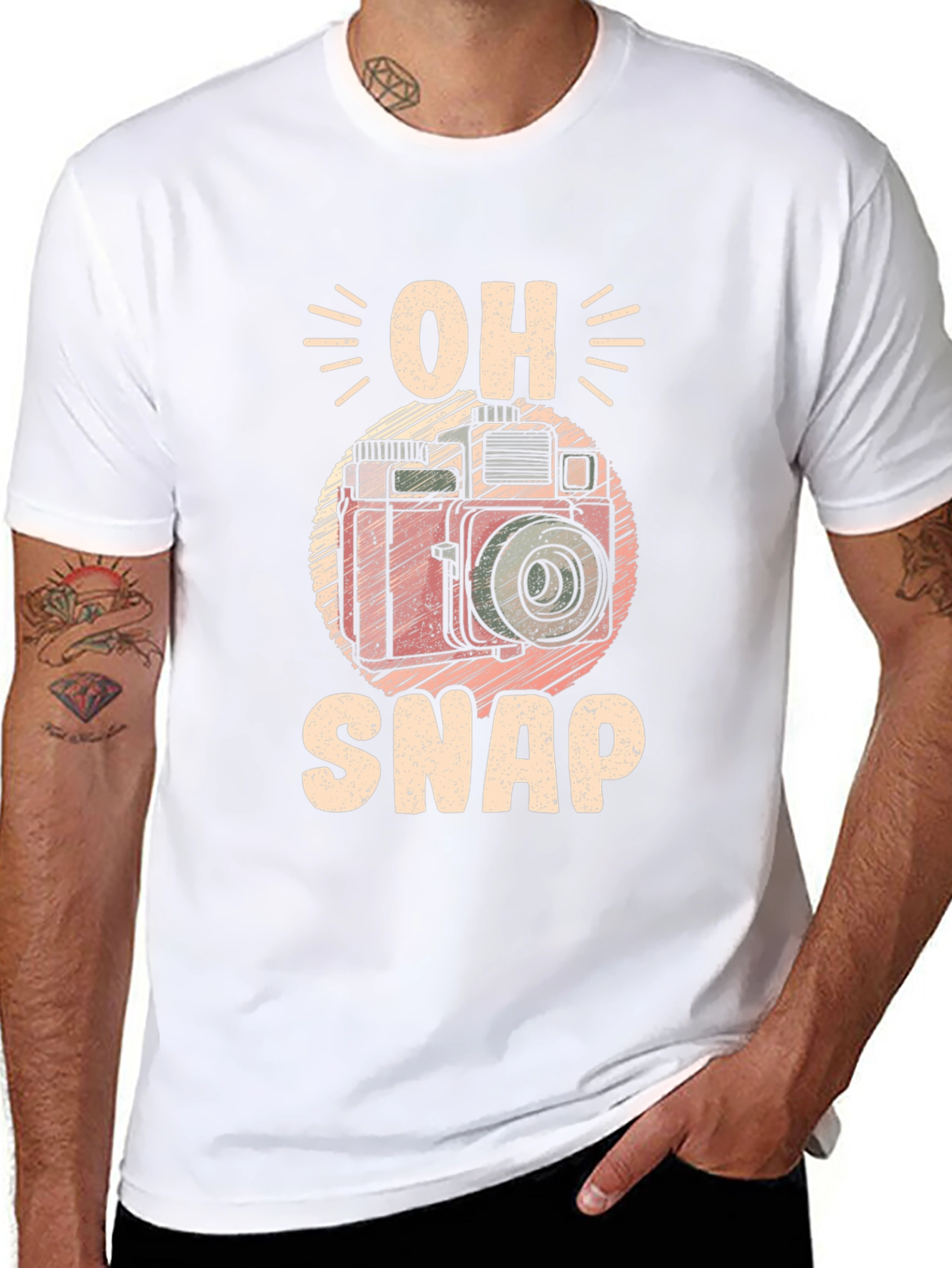 Oh Snap! Camera Graphic T-Shirt
