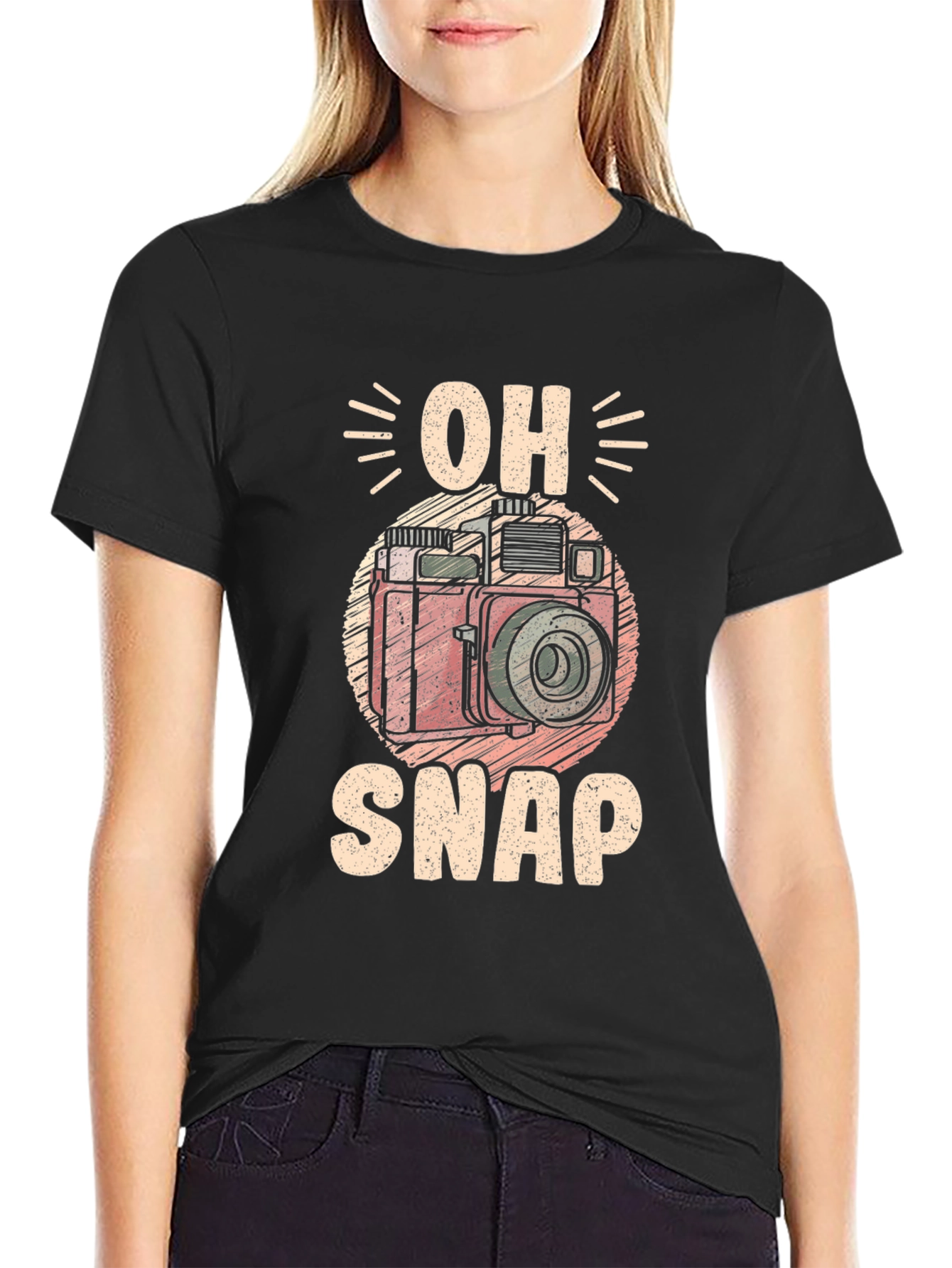 Oh Snap! Camera Graphic T-Shirt