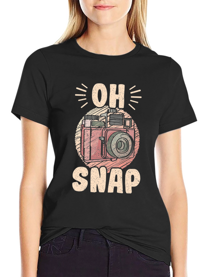 Oh Snap! Camera Graphic T-Shirt