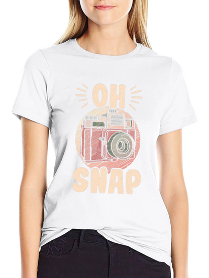 Oh Snap! Camera Graphic T-Shirt