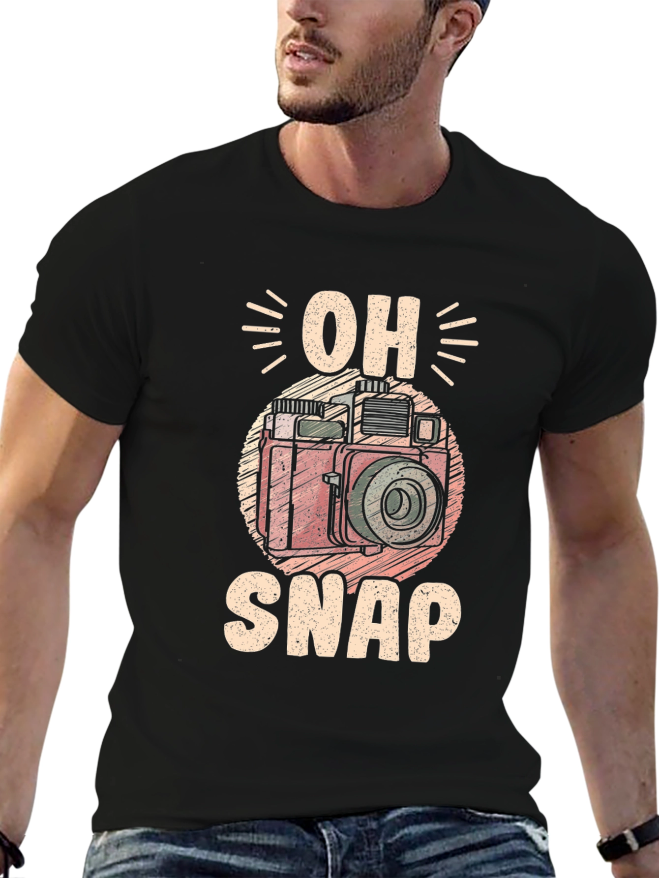 Oh Snap! Camera Graphic T-Shirt