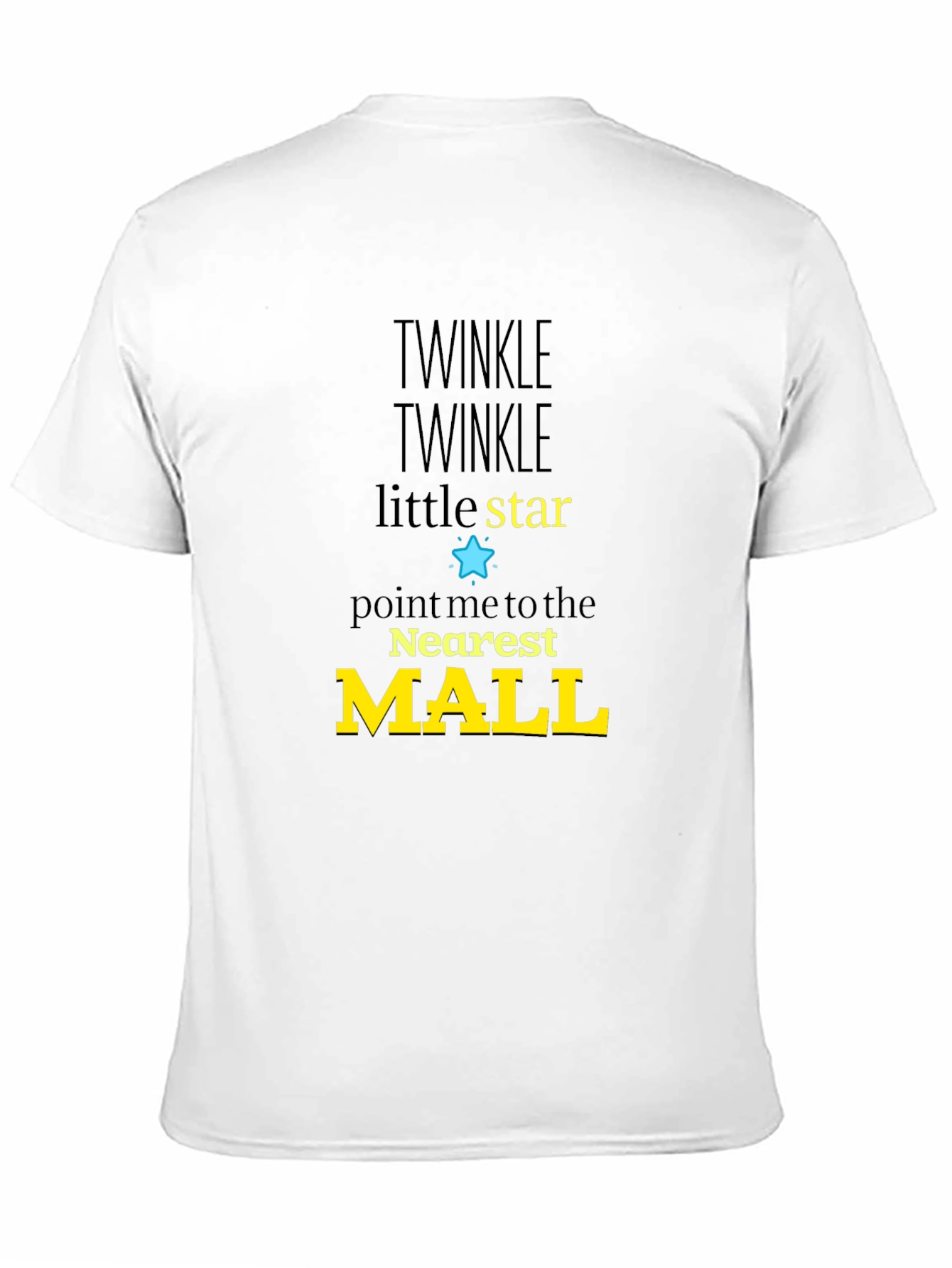 Twinkle Star Mall Graphic Tee - Black