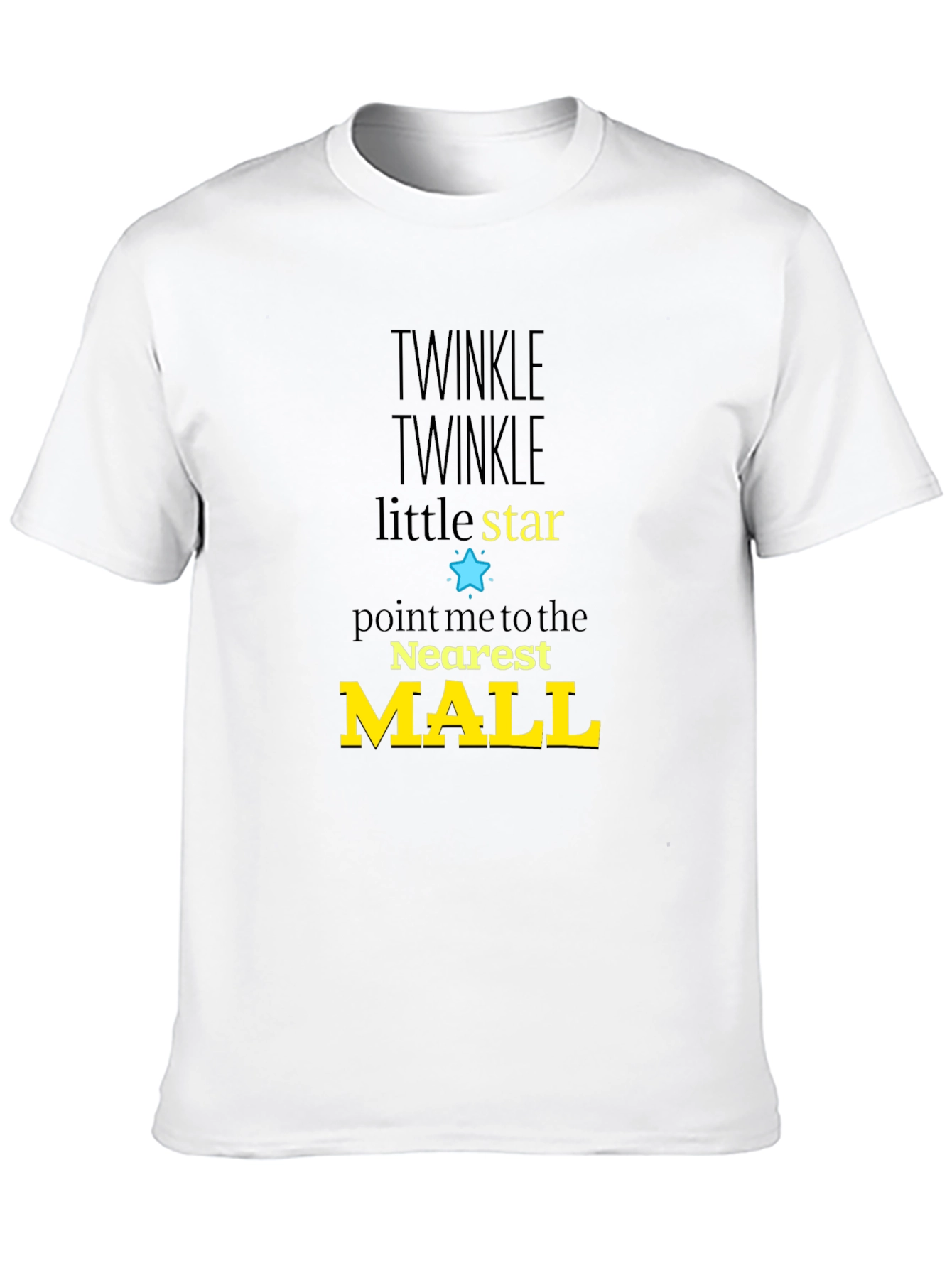 Twinkle Star Mall Graphic Tee - Black