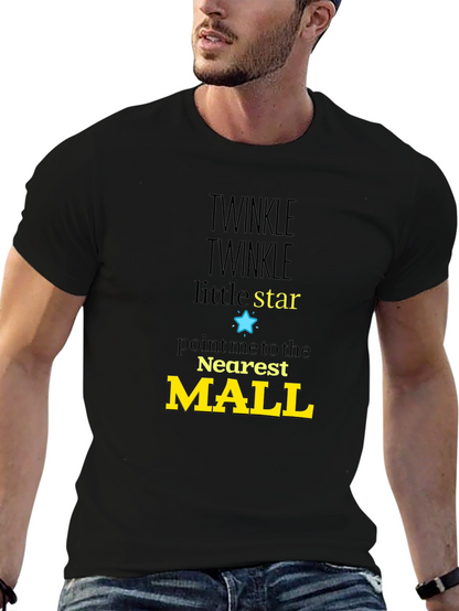 Twinkle Star Mall Graphic Tee - Black