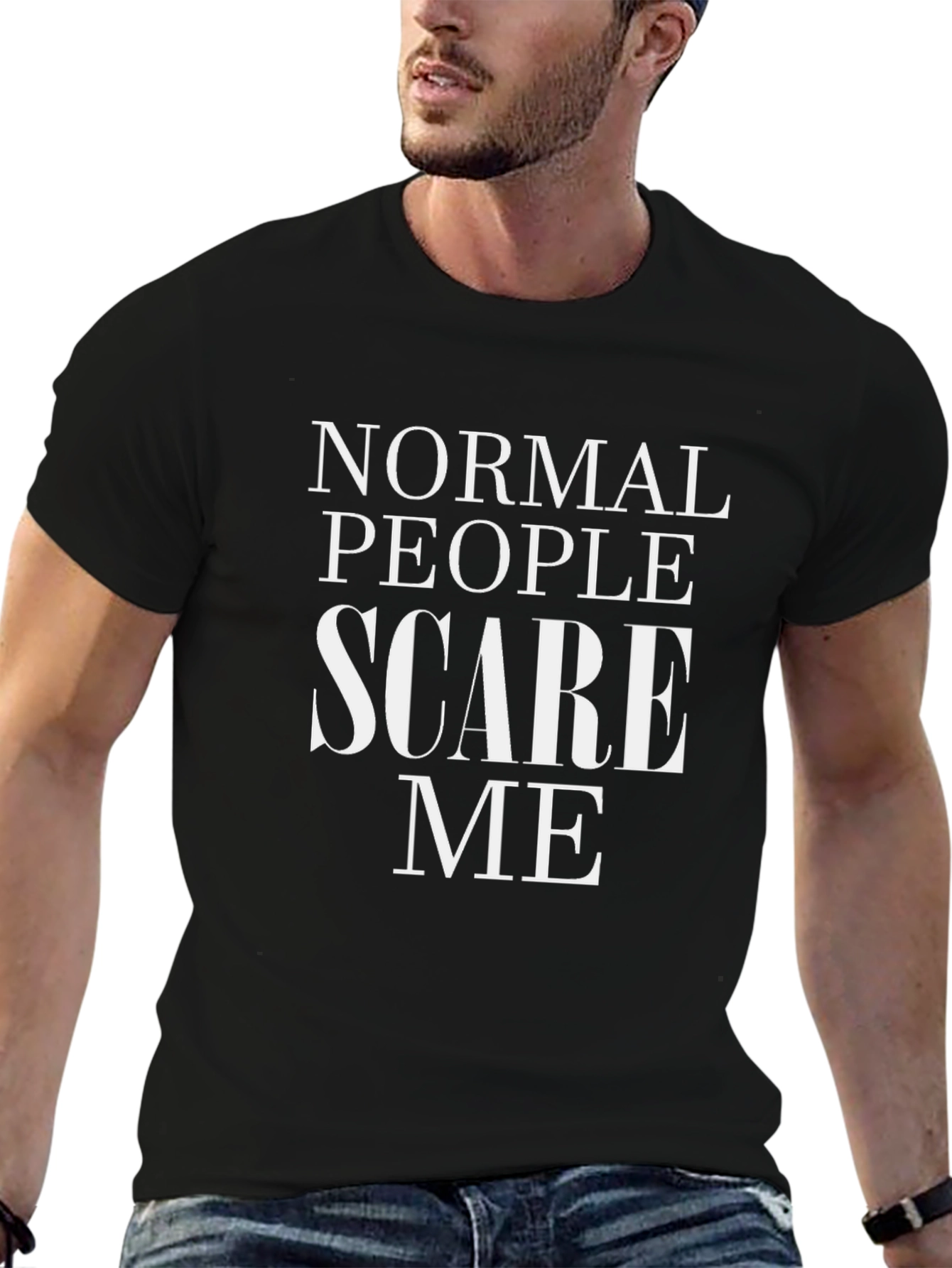 Normal People Scare Me Graphic T-Shirt
