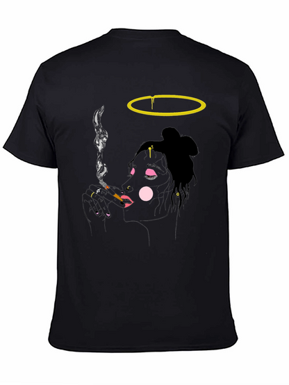 Smoking Angel Graphic Tee