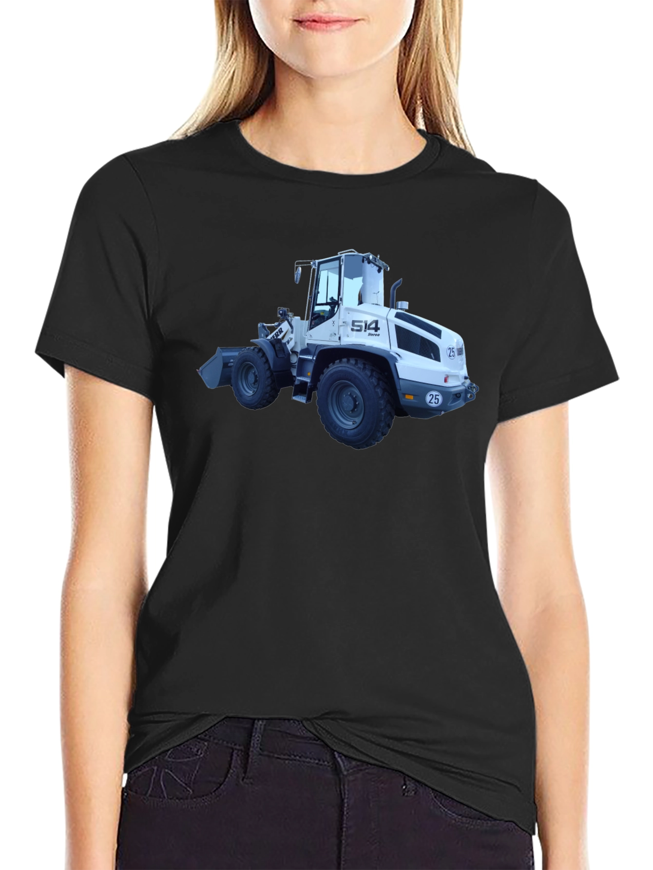 Bulldozer Graphic T-Shirt - Heavy Duty Style