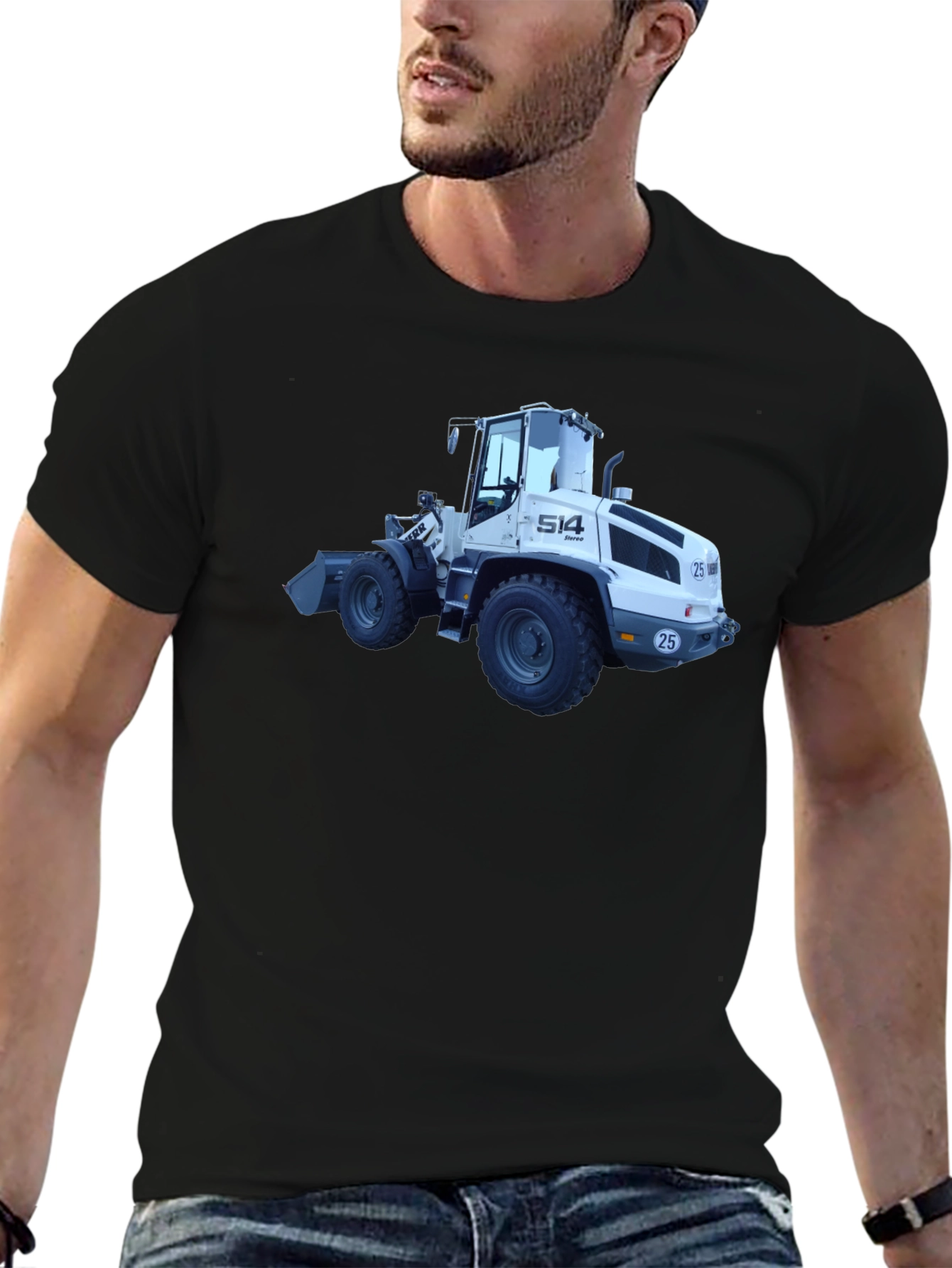 Bulldozer Graphic T-Shirt - Heavy Duty Style