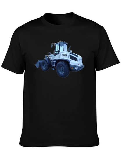 Bulldozer Graphic T-Shirt - Heavy Duty Style