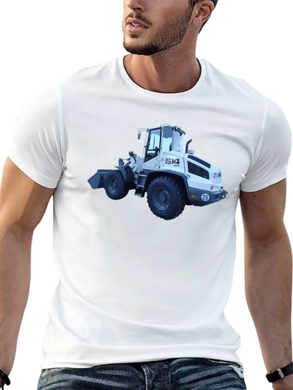 Bulldozer Graphic T-Shirt - Heavy Duty Style