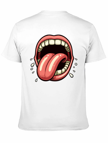 Open Mouth Tongue Out Graphic Tee