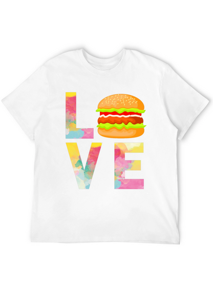 Love Burger Graphic Tee - Unisex Black T-Shirt