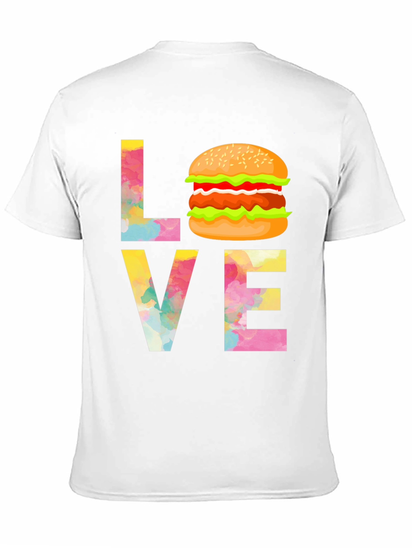 Love Burger Graphic Tee - Unisex Black T-Shirt