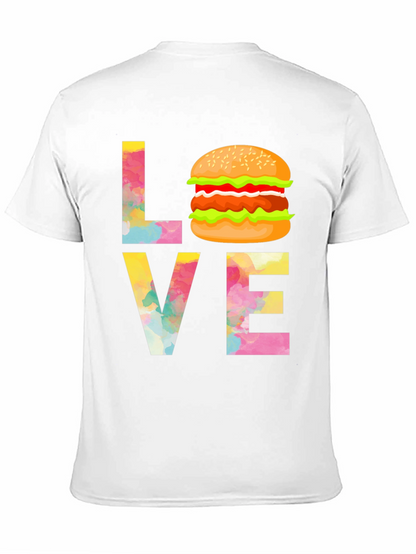Love Burger Graphic Tee - Unisex Black T-Shirt