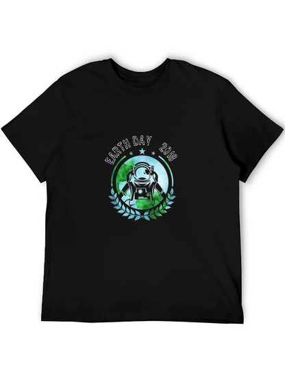 Earth Day 2018 Astronaut T-Shirt - Black