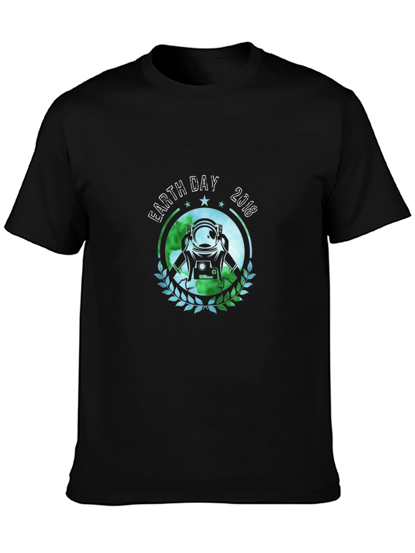 Earth Day 2018 Astronaut T-Shirt - Black