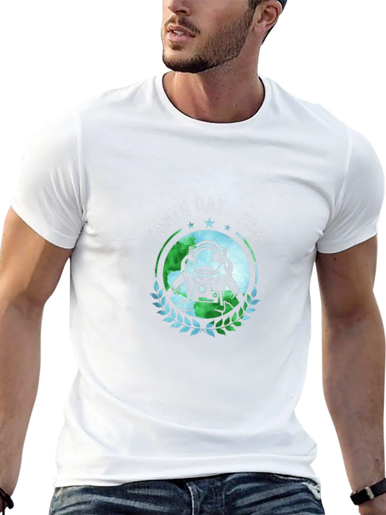 Earth Day 2018 Astronaut T-Shirt - Black
