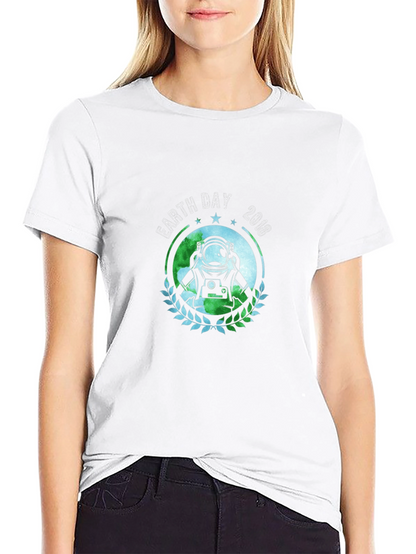 Earth Day 2018 Astronaut T-Shirt - Black