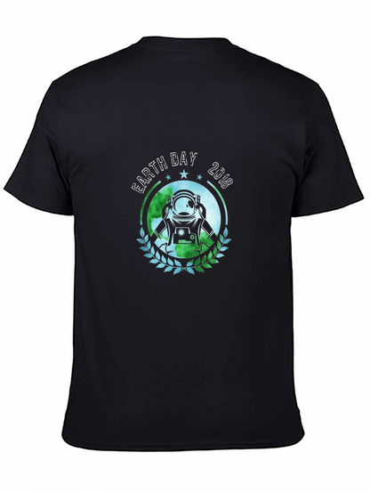 Earth Day 2018 Astronaut T-Shirt - Black