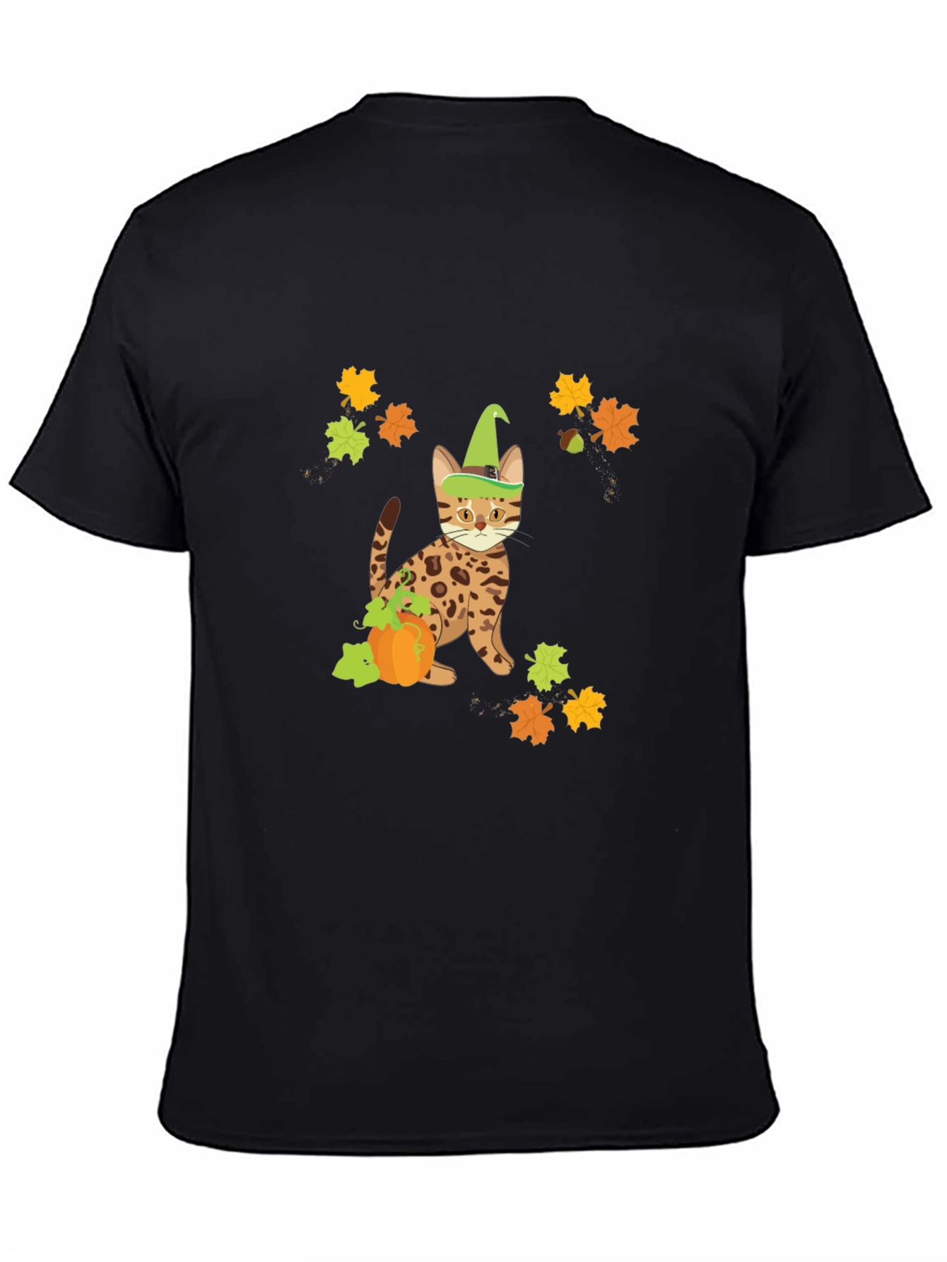 Halloween Cat Pumpkin T-Shirt
