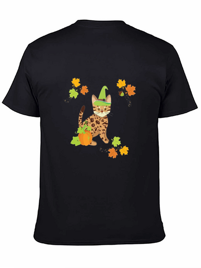 Halloween Cat Pumpkin T-Shirt