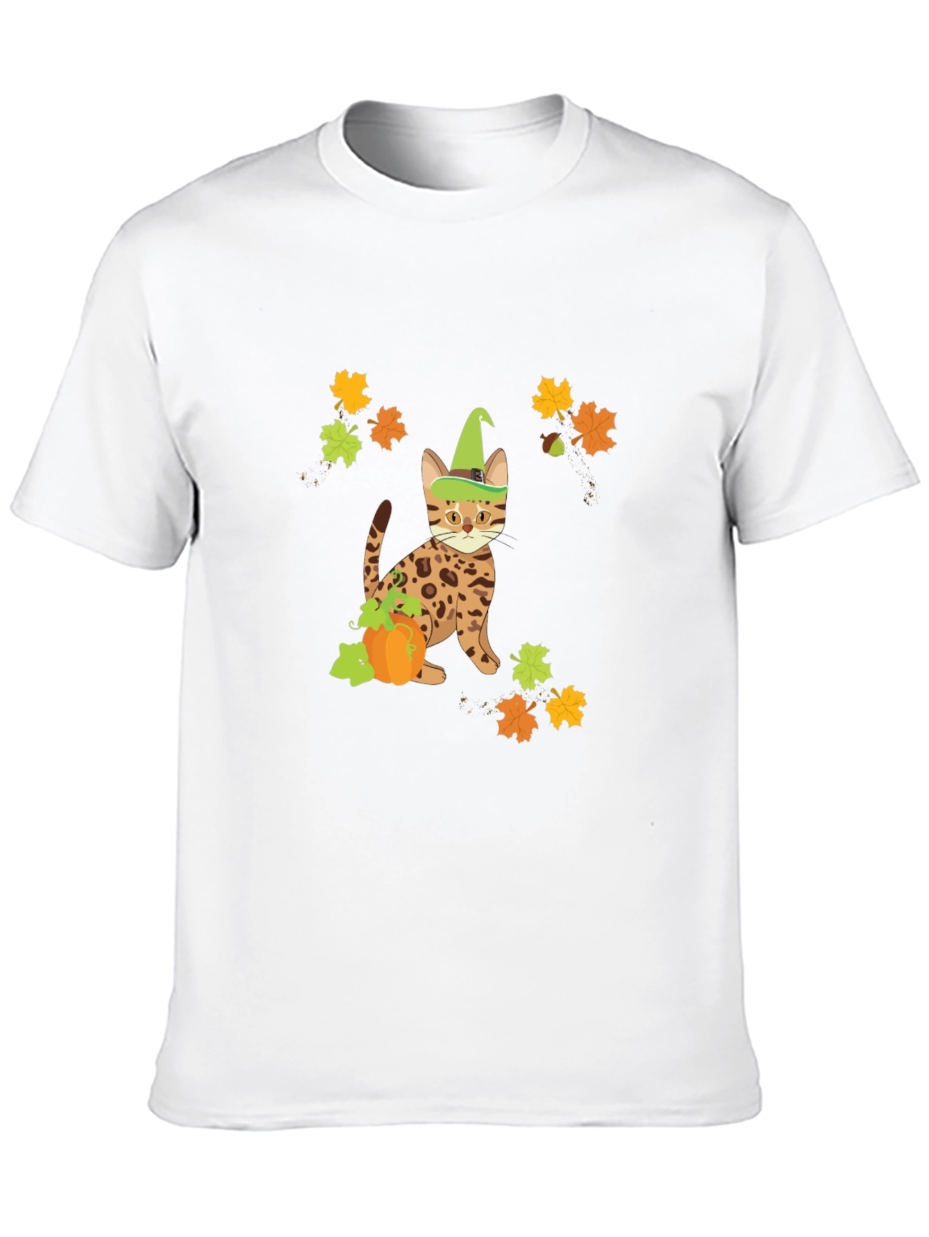 Halloween Cat Pumpkin T-Shirt