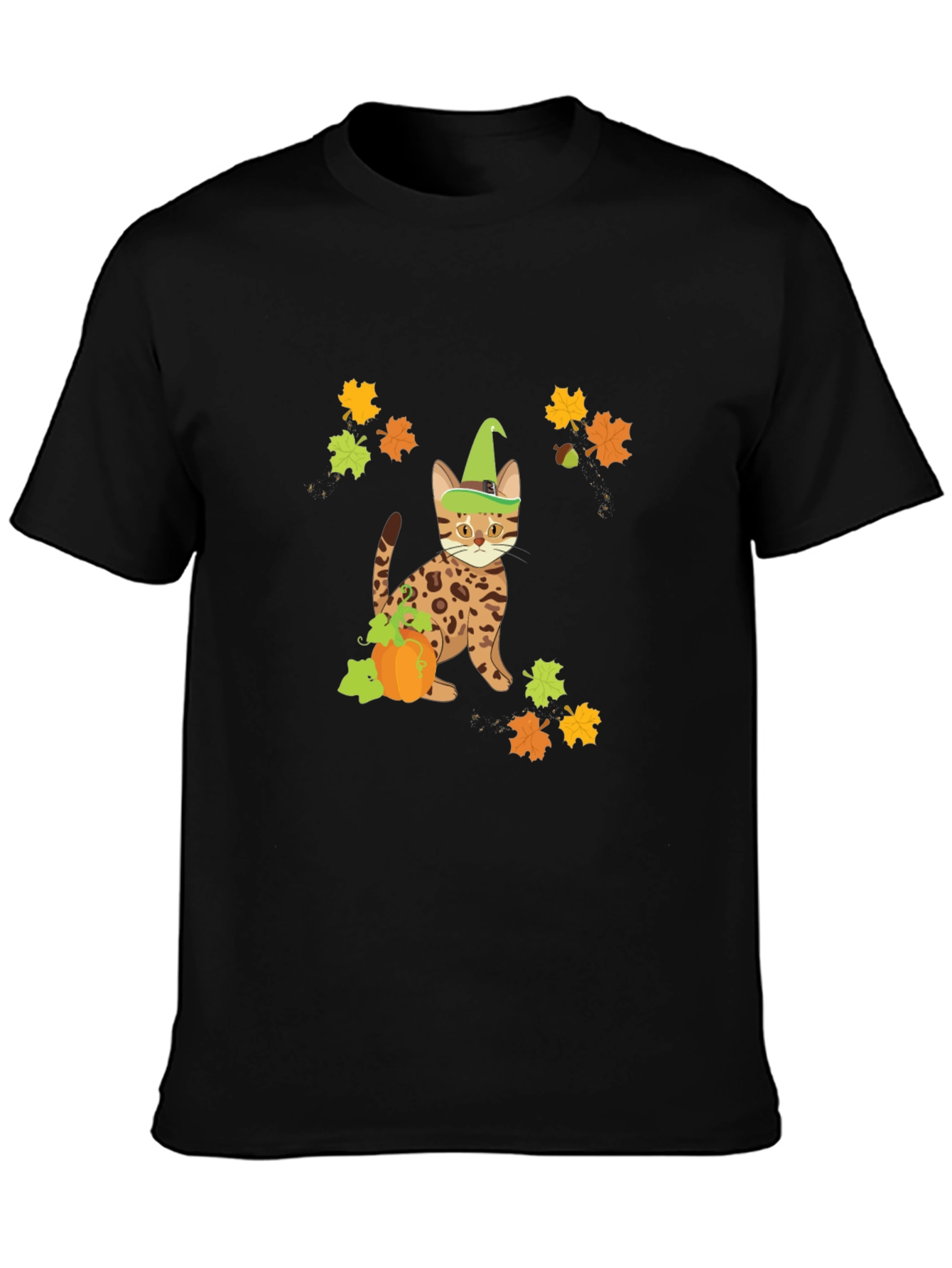 Halloween Cat Pumpkin T-Shirt