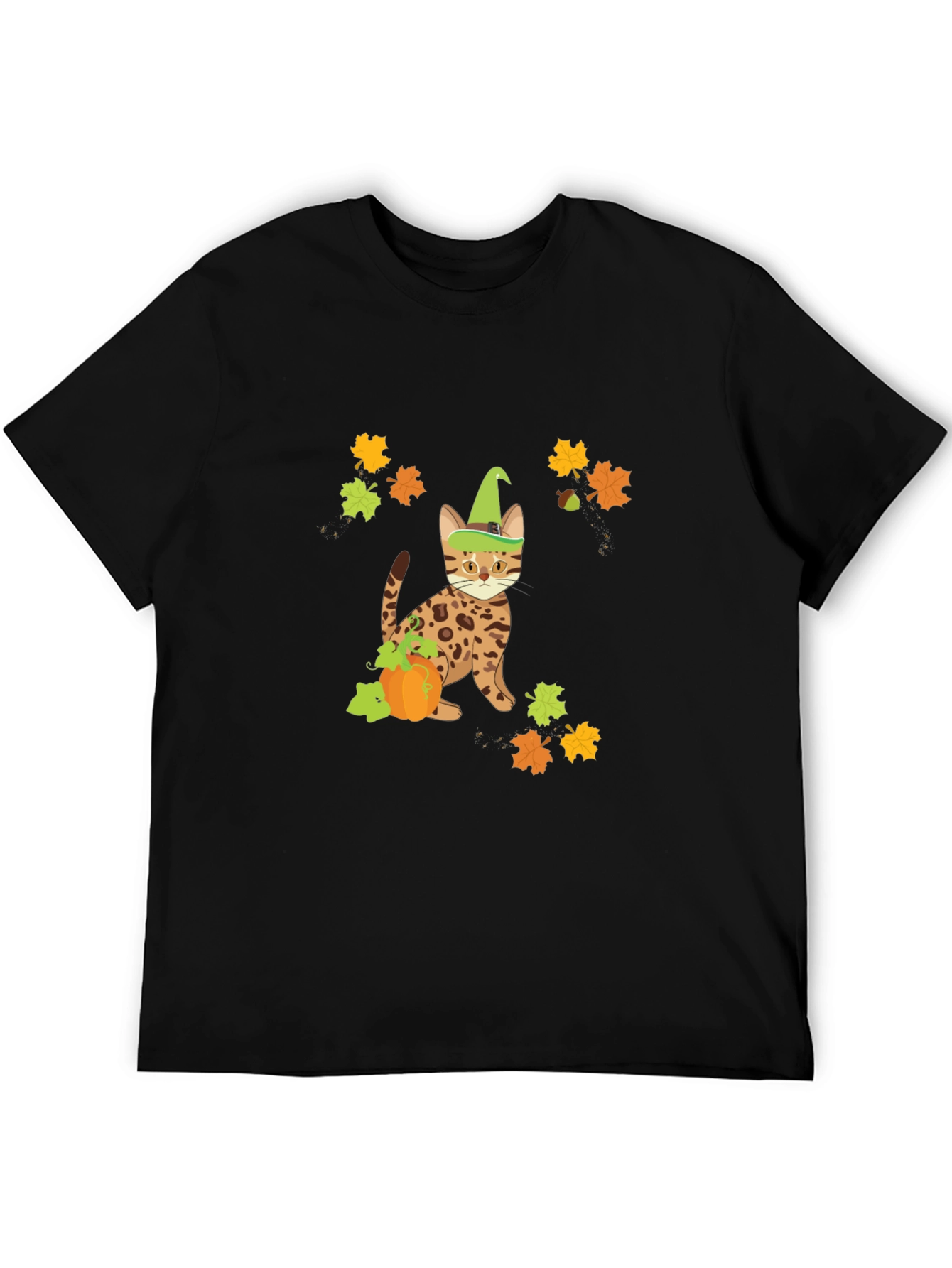 Halloween Cat Pumpkin T-Shirt