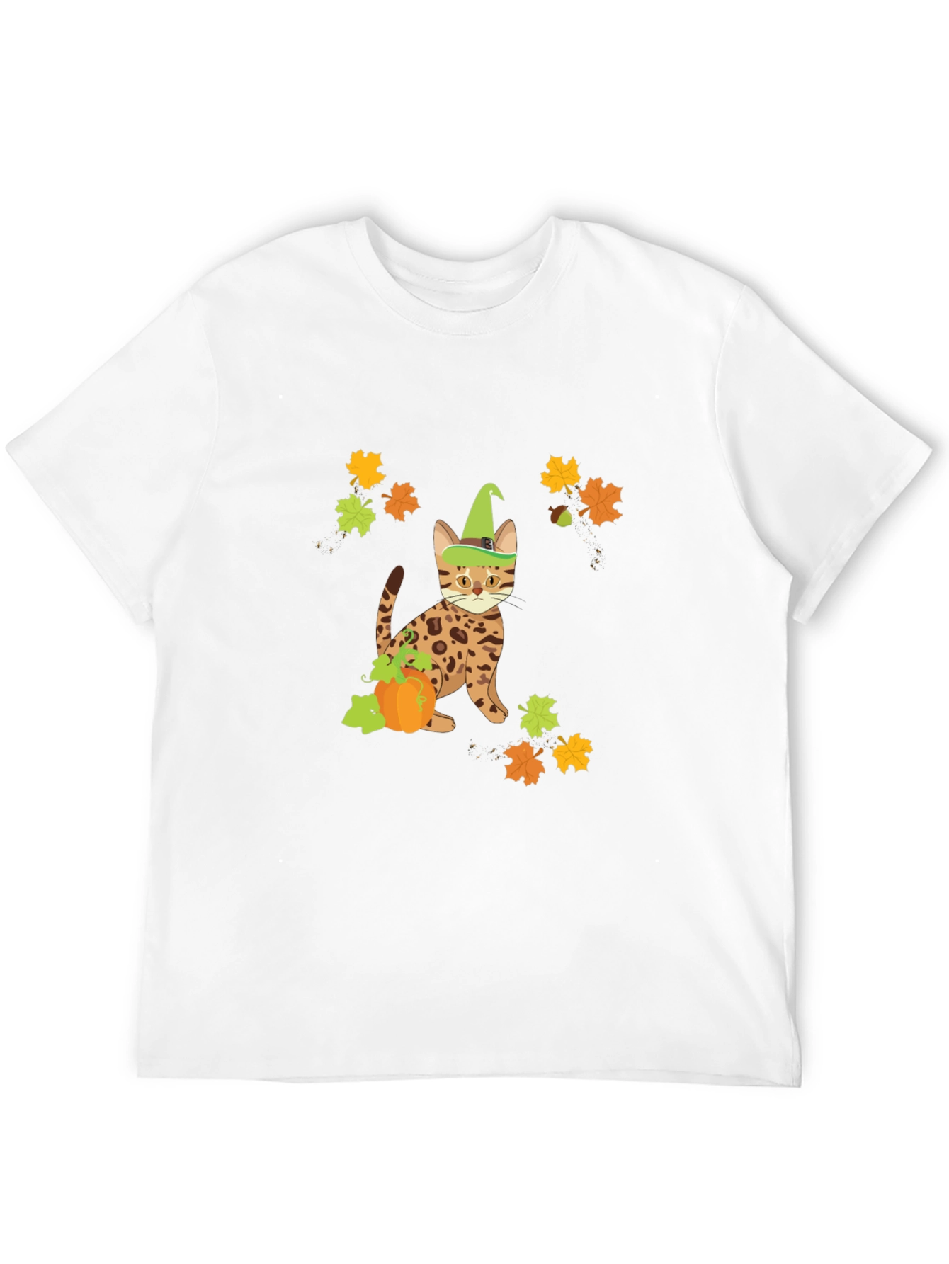 Halloween Cat Pumpkin T-Shirt
