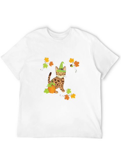 Halloween Cat Pumpkin T-Shirt